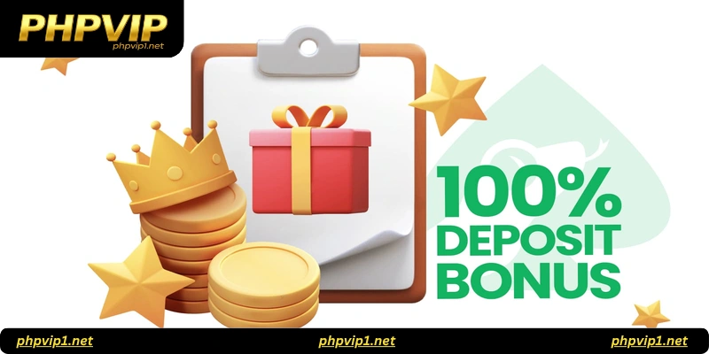 Deposit 150% bonus at PHPVIP