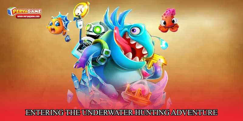 Entering the underwater hunting adventure